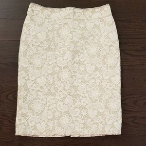 Banana Republic lace skirt